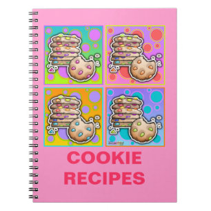 Cahier de recettes de cookies Pop Art