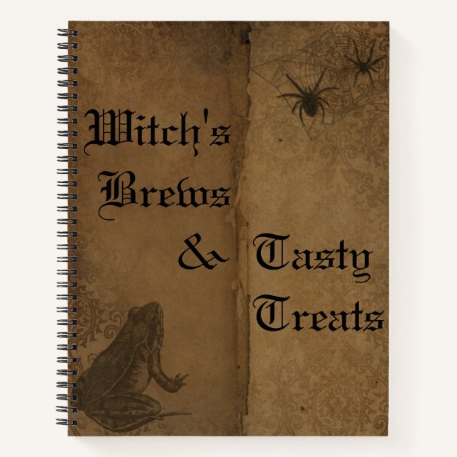Cahier de recettes gothique d'Halloween (Devant)