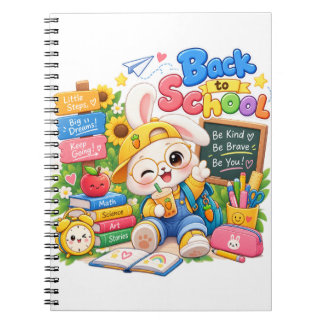 Cahier de rentrée scolaire Kawaii Bunny
