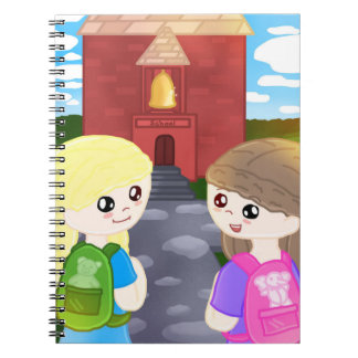 Cahier dessinée à la main pour la rentrée scolaire