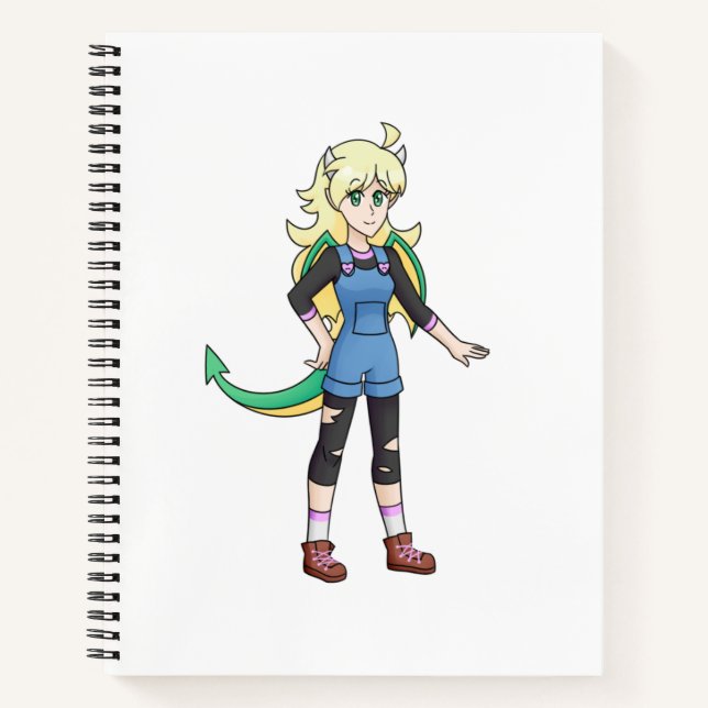 Cahier d'Eva Lightheart l'humanoïde draconique  (Devant)