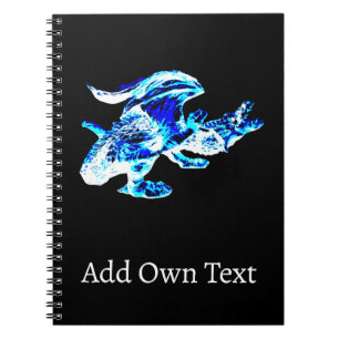 Cahier Dragon de Givre Glacial Fantaisie Liée par