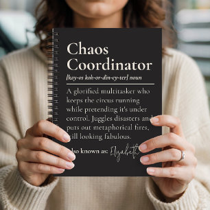 Cahier drôle personnalisé pour chef d'équipe en en