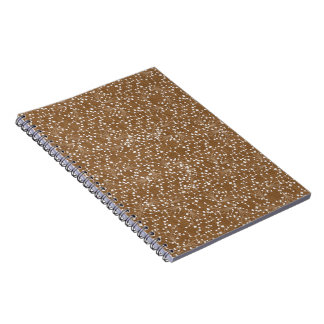 Cahier en damas doré