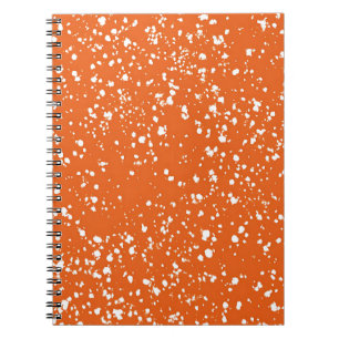 Cahier en marbre orange vif