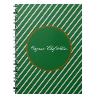 Cahier en spirale minimaliste pour chef bio