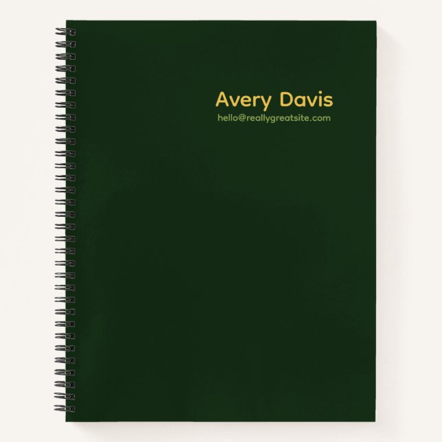 Cahier | Entreprise (Devant)