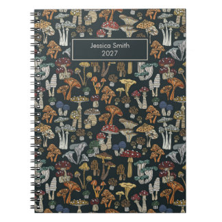 Cahier esthétique Cottagecore champignons