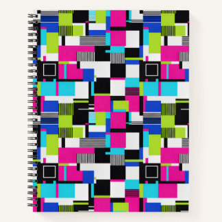 Cahier esthétique Neon Glitch
