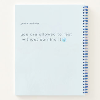 Cahier esthétique océan baleine mignonne | Minimal