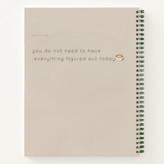 Cahier Esthétique Tortue Beige Doux Café