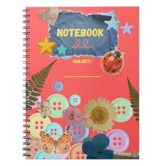 Cahier fantaisie nature mignon
