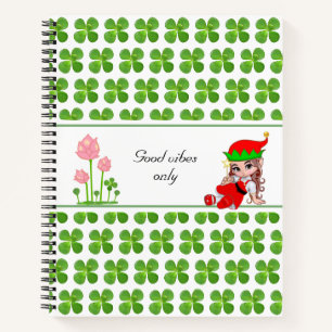Cahier Feuilles Vertes Arbre de Jade et Fée
