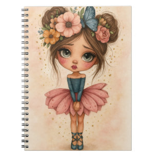 Cahier Fille Ballerine Fleurie