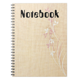 Cahier floral élégant et beau
