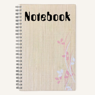 Cahier floral élégant et beau
