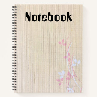 Cahier floral élégant et beau