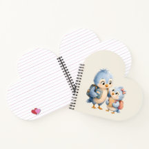 Cahier Frères et Sœurs Oiseau à Coeur