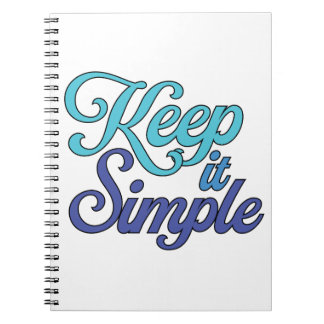 Cahier Garde les Choses Simples (Bleu)
