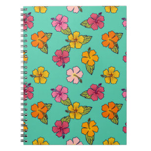 Cahier Hula Hibiscus - Turquoise
