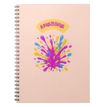 Cahier Incroyable Éclaboussure de Peinture Colorée