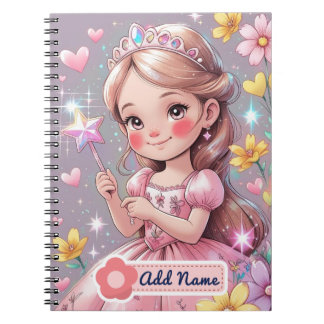 Cahier jolie princesse | Nom modifiable