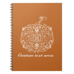 Cahier Journal Automne Citrouille Filigrane