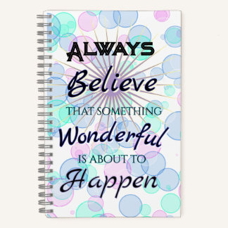 Cahier Journal en Spirale Quelque Chose de Merveil