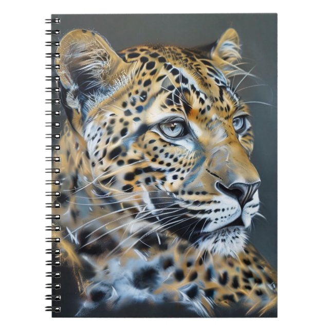 Cahier Journal Léopard Peint (Devant)