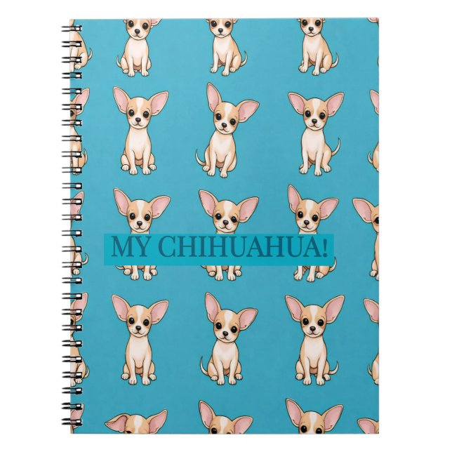 Cahier Journal pour Chiots Chihuahua (Devant)