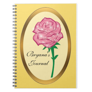 Cahier Journal Rose Pailletée Enchantée