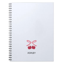 Cahier Journal | Ruban Cerise Douce Mignon