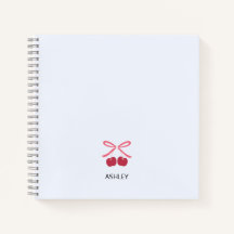 Cahier Journal | Ruban Cerise Mignon