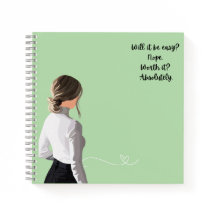Cahier | journaux | motivationnel | fille patron