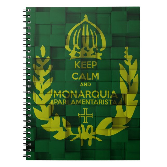 Cahier Keep Clam and Monarchie Parlamentarista (Devant)