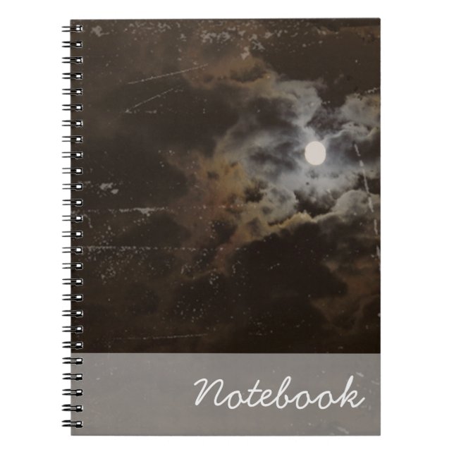 Cahier lune effrayante (Devant)