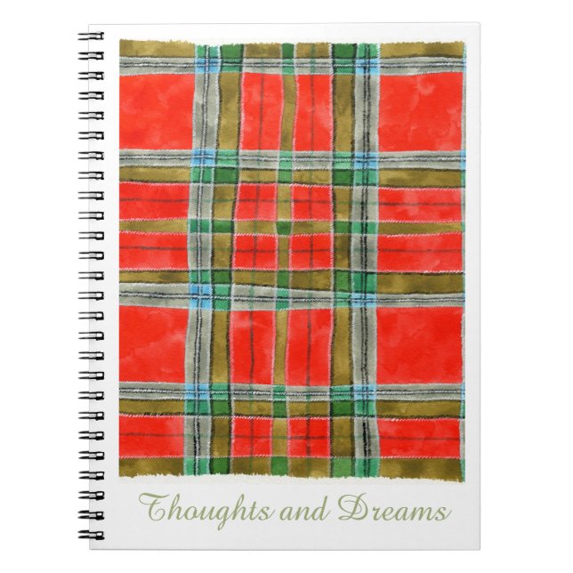 Cahier MAC BAIN TARTAN 6,5x8,75 pouces (Devant)