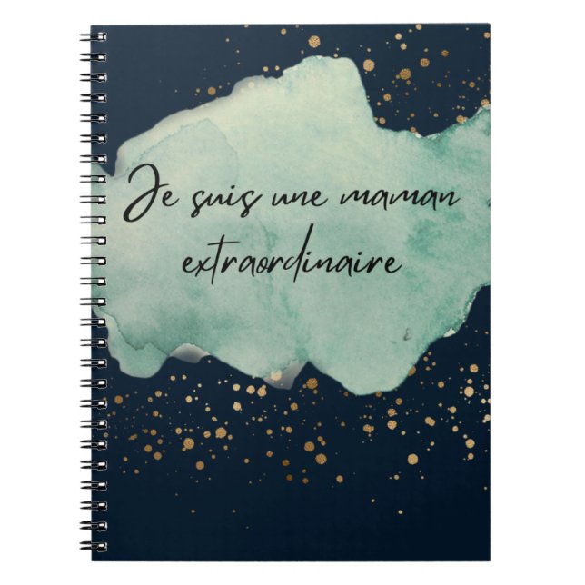 Cahier maman extraordinaire notebook (Front)