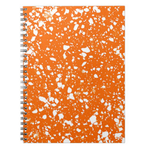 Cahier Marbré Éclaboussure de Mandarine
