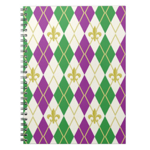 Cahier Mardi Gras Argyle
