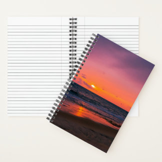 Cahier Mer et Coucher de Soleil