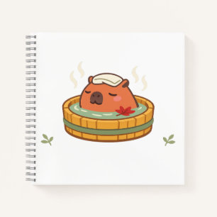 Cahier Mignon Capybara Bain Thermal Chill Onsen