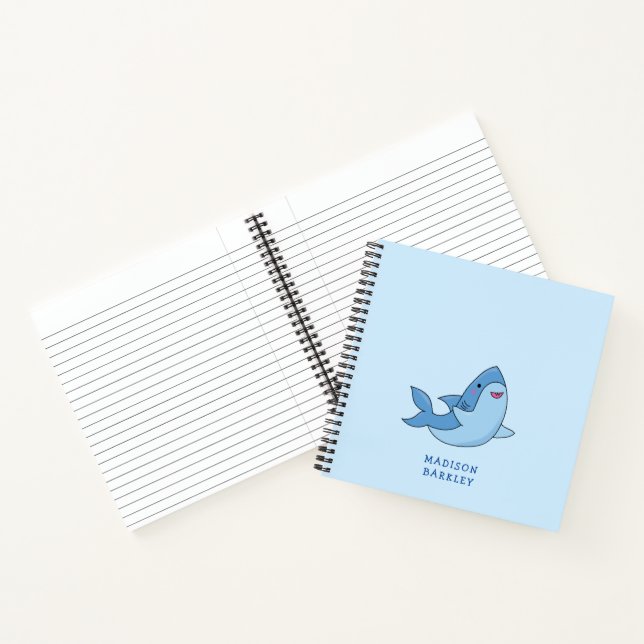 Cahier mignon kawaii de Shark Kid (Intérieur)