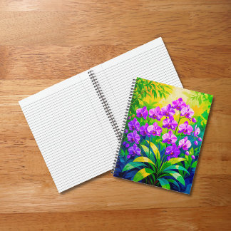 Cahier Orchidées Violettes