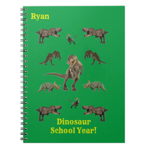 Cahier Papier d'Emballage Dinosaures
