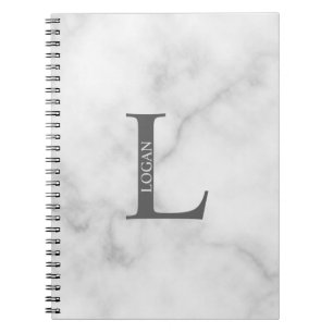 Cahier personnalisé avec monogramme et nom