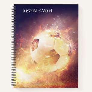 Cahier Personnalisé Ballon de Football Électrique