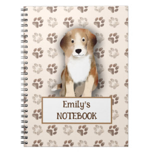Cahier personnalisé Beagle Cadeau de chien mignon