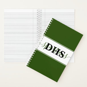 Cahier personnalisé bloc de couleur de l'école