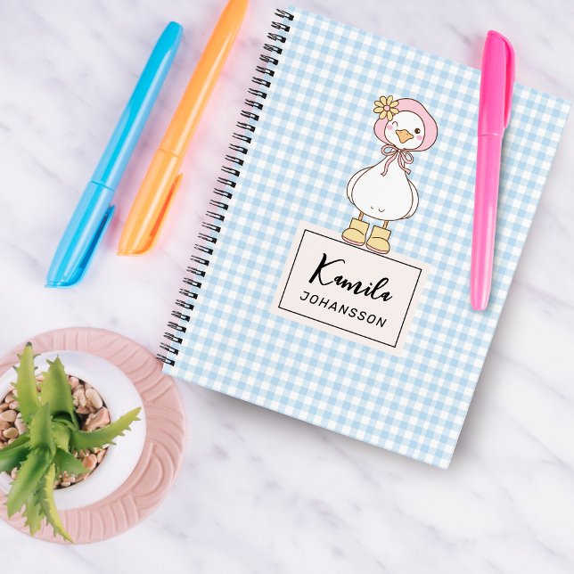 Cahier Personnalisé Coquette Rose Silly Goose (Créateur téléchargé)